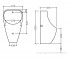 Уринал керамический  URS-WHT-13253O:Чертеж 
