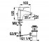 Смеситель со сливом  OLYMP DEEP H3111U10041111:Чертеж 
