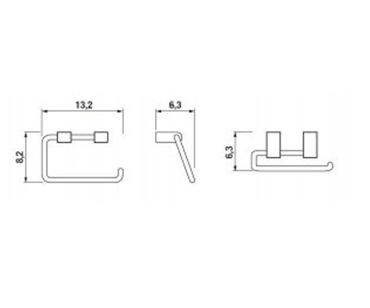 Бумагодержатель  PURE H3843B20041001:Чертеж 