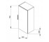 Шкафчик подвесной  CUBE H4537111763001:Чертеж 