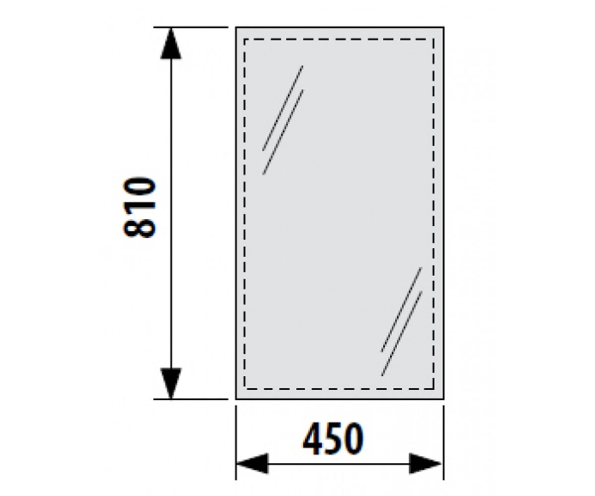 Зеркало с led подсветкой  CLEAR H4557031731441:Чертеж 