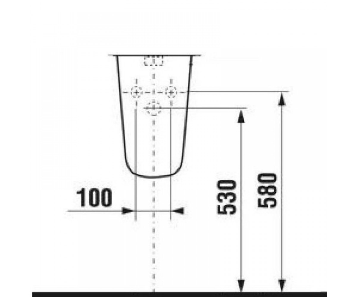 Полупьедестал  ZETA H8193910000001:Чертеж 