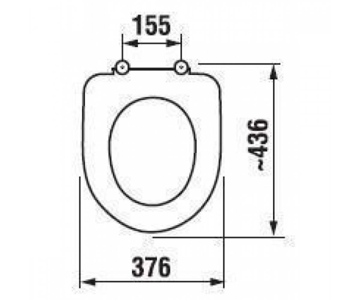 Сиденье для унитаза  OLYMP NEW H8932833000001:Чертеж 