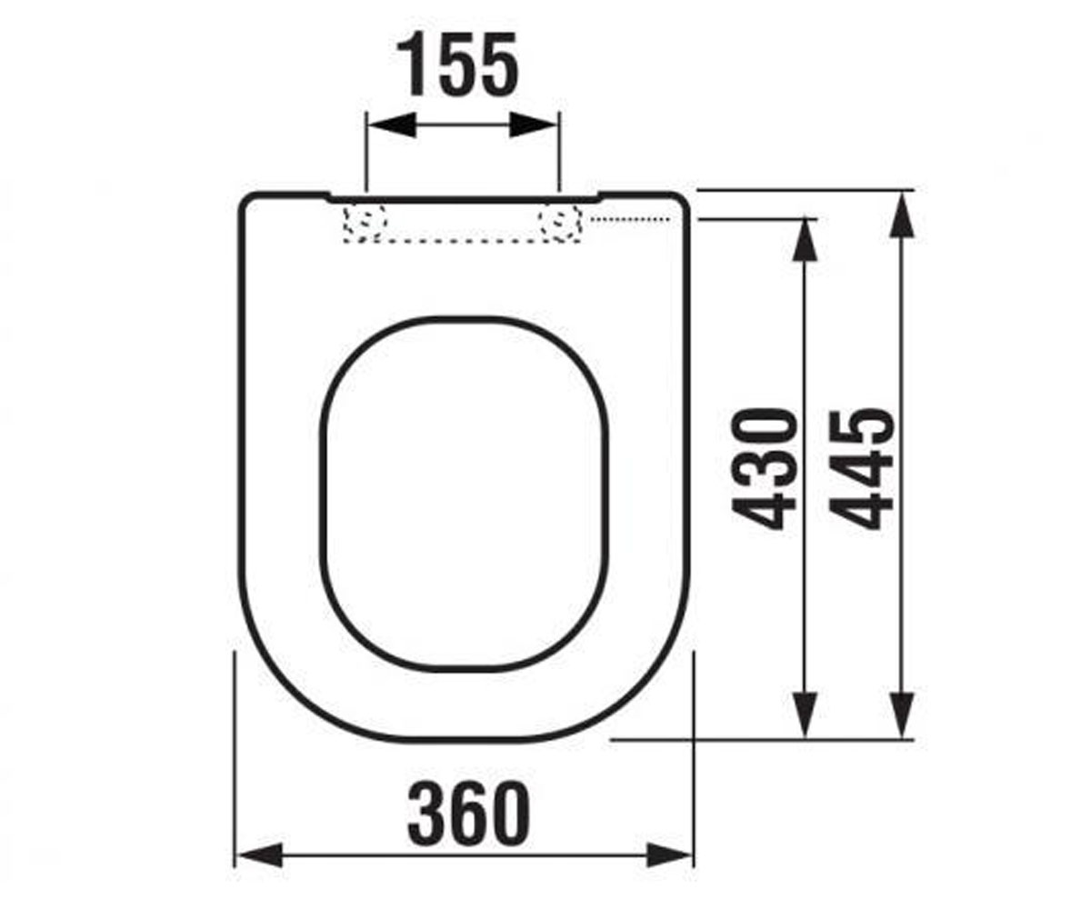 Крышка с сиденьем  OLYMP DEEP H8936113000631:Чертеж 