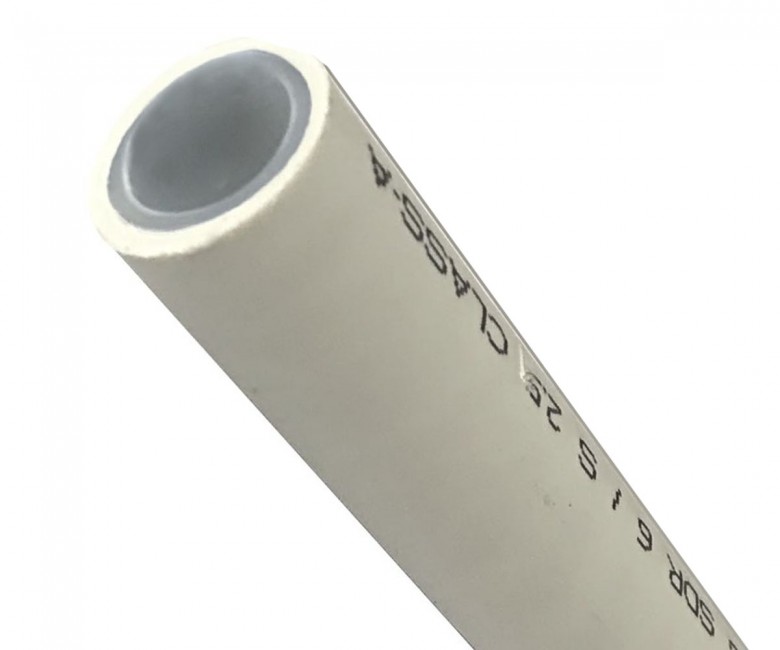 Труба з алюмінієвою фольгою 40 мм SUPER PIPE PPR 40 MM PN 25 KALDE  PPR SUPER PIPE 40 MM PN 25 PPR SUPER PIPE 40 MM PN 25