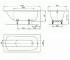 Ванна из стали  SANIFORM PLUS 111500010001:Чертеж 