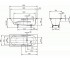 Ванна стальная 160х70 см  VAIO SET STAR 233700010001:Чертеж 