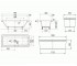 Ванна для дома 1900 мм  CONODUO 235200010001:Чертеж 