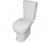 Компактний унітаз з сидінням КЕРАМІН АЛЬБАНО ALBANO R DUAL ML WHITE BEZOBOD