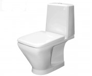 Компактний унітаз з кришкою КЕРАМІН МІЛАН MILAN N ZHS DUAL R WHITE BEZOBOD