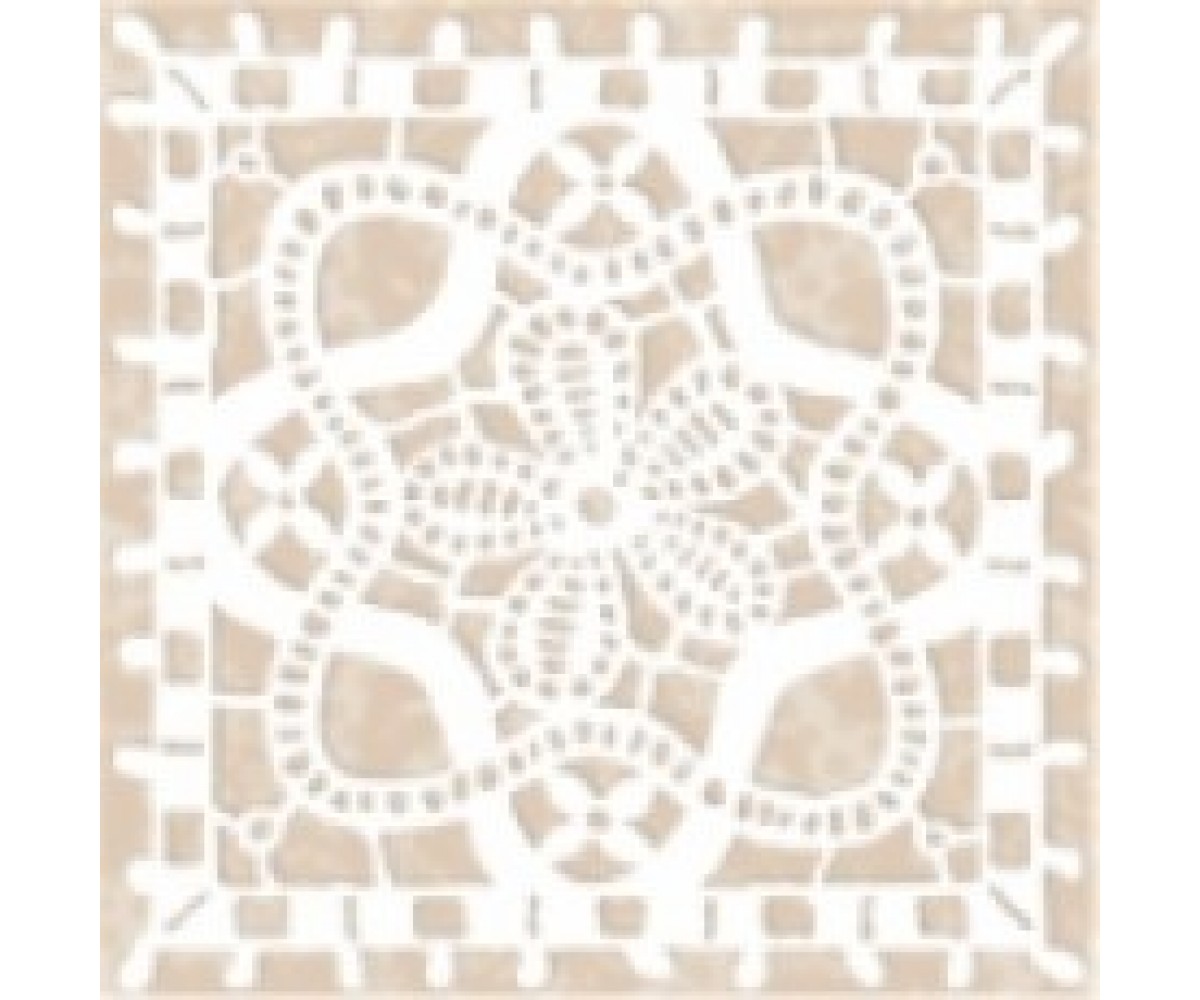 Бордюр для підлоги КЕРАМІН КЕРАМІН  ORGANZA 4 BEIGE 98X98 DECOR ORGANZA 4 BEIGE 98X98 DECOR