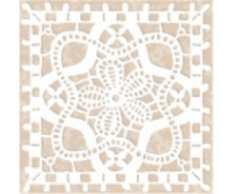 Бордюр для підлоги КЕРАМІН КЕРАМІН  ORGANZA 4 BEIGE 98X98 DECOR ORGANZA 4 BEIGE 98X98 DECOR