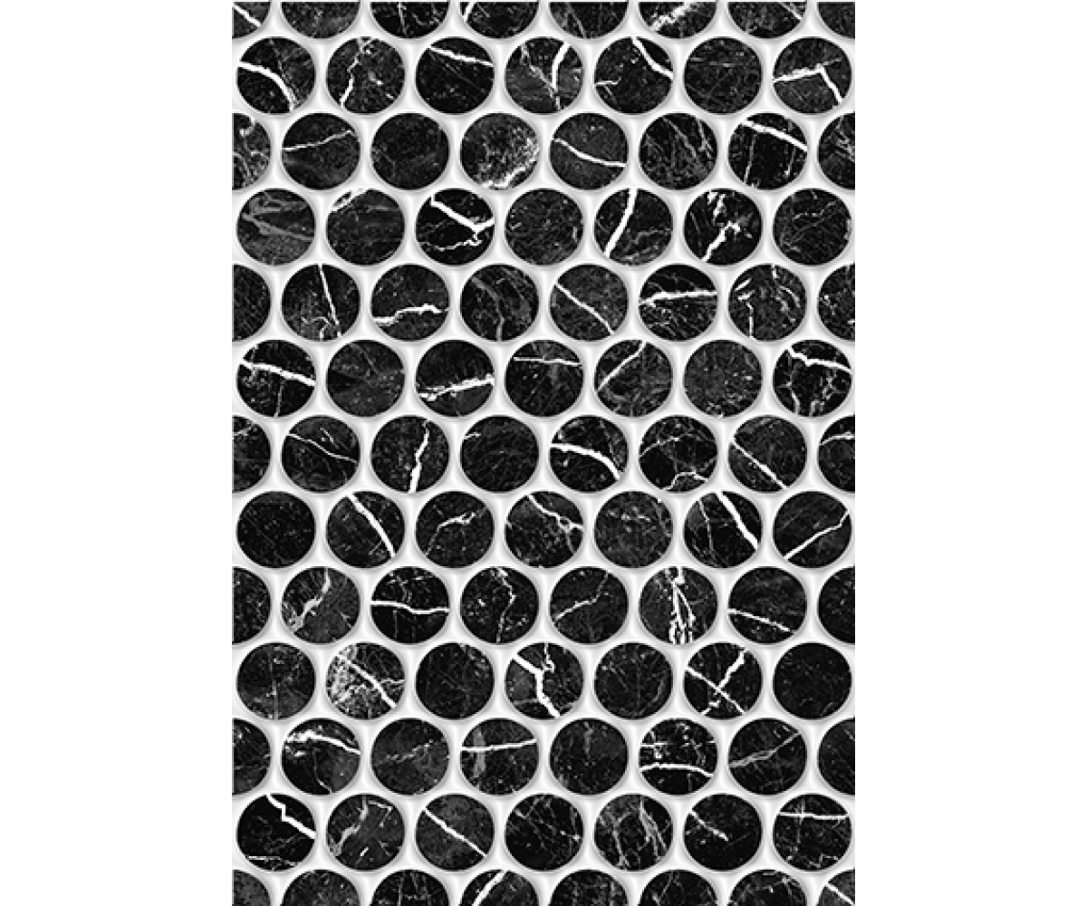 Керамическая плитка КЕРАМИН  POMPEI 1 TIP 1 BLACK 400X275 DECOR POMPEI 1 TIP 1 BLACK 400X275 DECOR