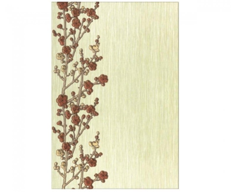 Плитка керамічна 40х27,5 см КЕРАМІН КЕРАМІН  SAKURA 1N BROWN 275X400 DECOR SAKURA 1N BROWN 275X400 DECOR
