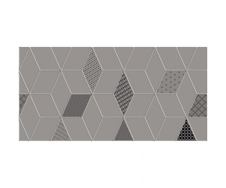 Керамічна плитка КЕРАМІН КЕРАМІН  TREND 2 TIP 3 GREY 300X600 DECOR TREND 2 TIP 3 GREY 300X600 DECOR