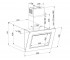 Наклонная вытяжка  KCH 2162 W:Чертеж 