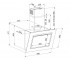 Наклонная вытяжка  KCH 2192 W:Чертеж 