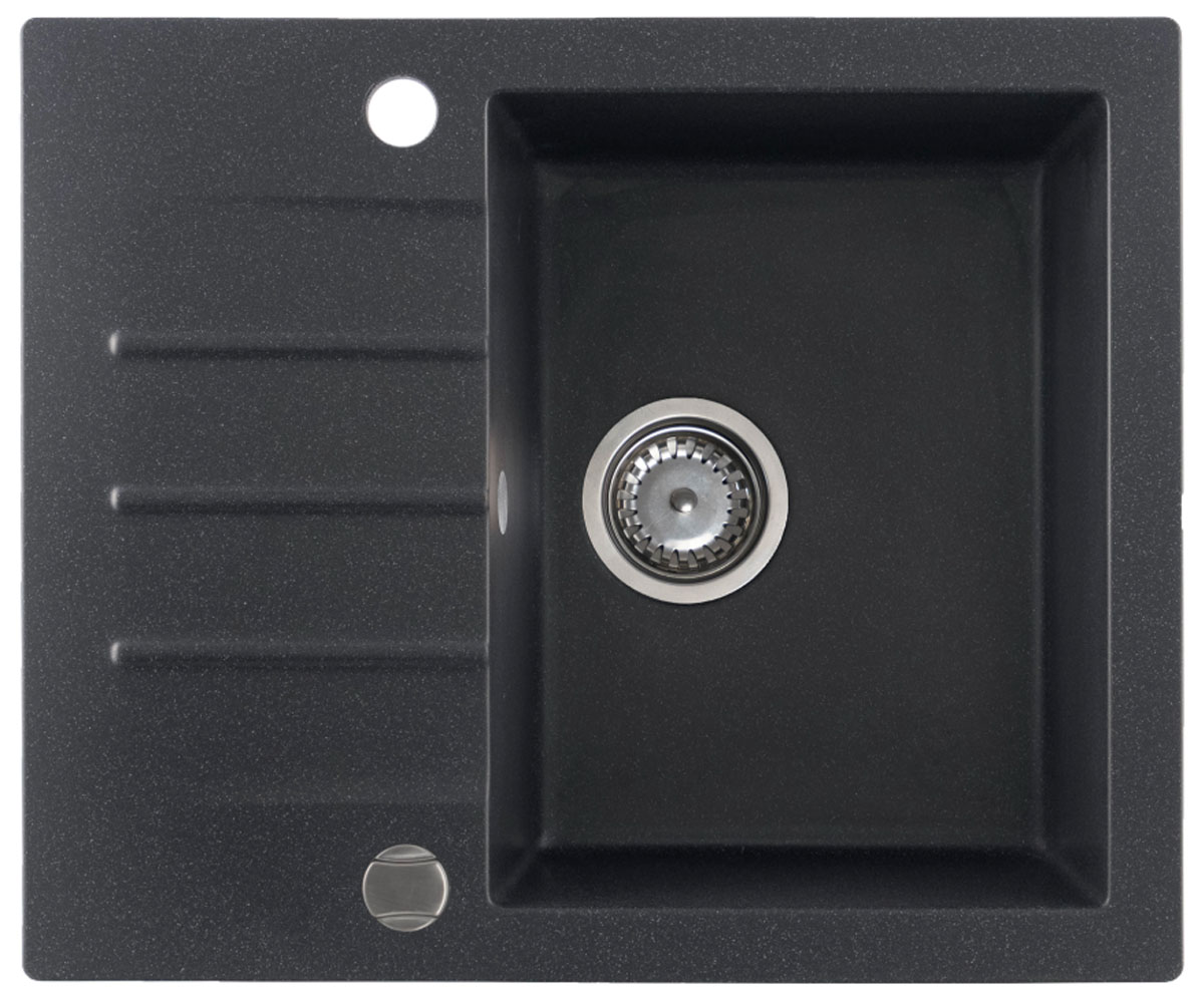 Мийка з крилом KERNAU  KGS A 4560 1B1D BLACK METALLIC KGS A 4560 1B1D BLACK METALLIC