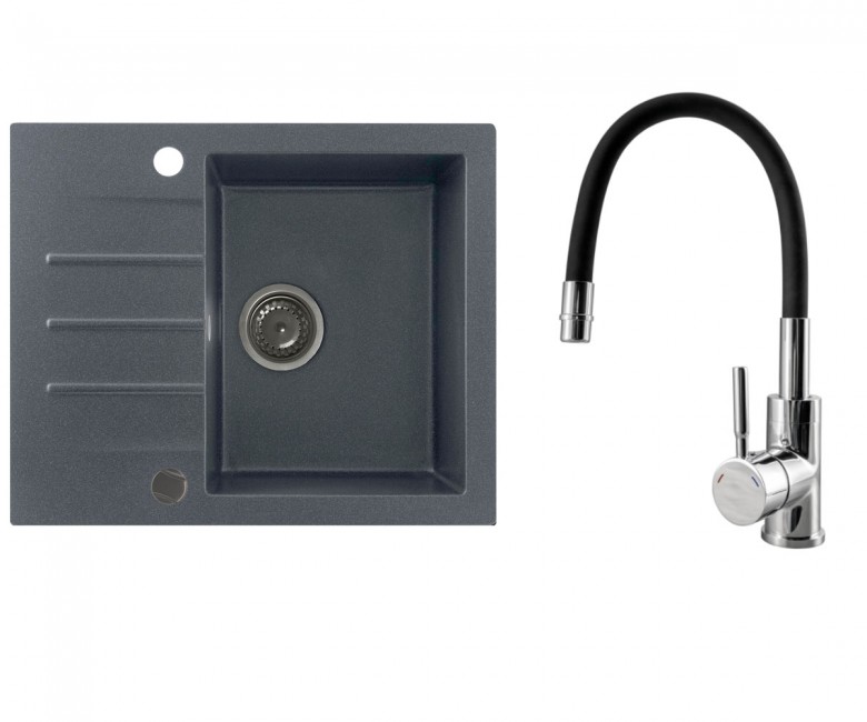 KERNAU KGS A 4560 1B1D ГРАФІТ KWT 29 змішувач для раковини KERNAU  KGS A 4560 1B1D GRAPHITE + KWT 29 KGS A 4560 1B1D GRAPHITE + KWT 29