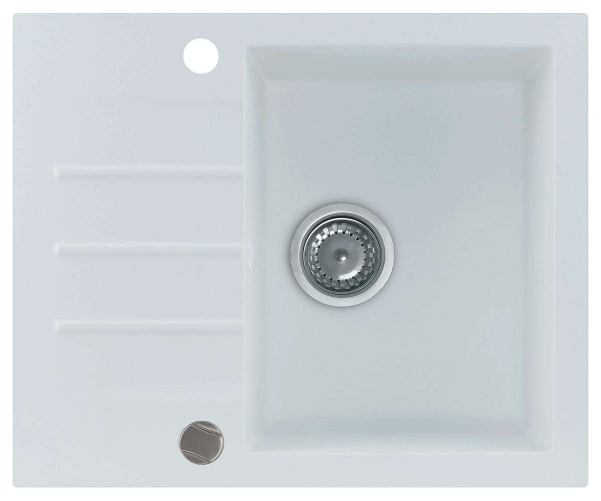 Мийка з крилом KERNAU  KGS A 4560 1B1D PURE WHITE KGS A 4560 1B1D PURE WHITE