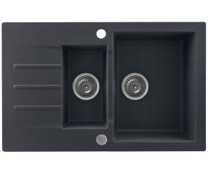 Мийка для кухні KERNAU  KGS A 6079 1,5B1D BLACK METALLIC