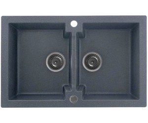 Мийка на дві чаші KERNAU  KGS A 80 2B GRAPHITE