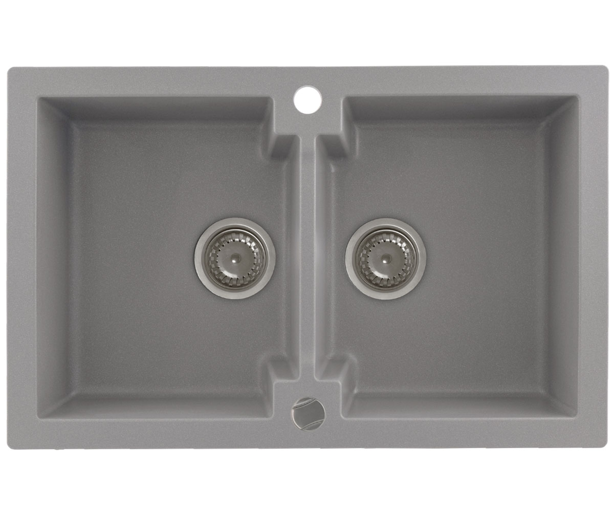 Мийка на дві чаші KERNAU  KGS A 80 2B GREY METALLIC KGS A 80 2B GREY METALLIC
