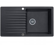 Мойка прямоугольная KERNAU  KGSF 6089 1B1D BLACK METALLIC