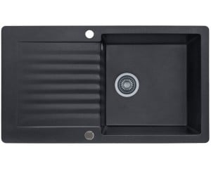 Мийка прямокутна KERNAU  KGSF 6089 1B1D BLACK METALLIC