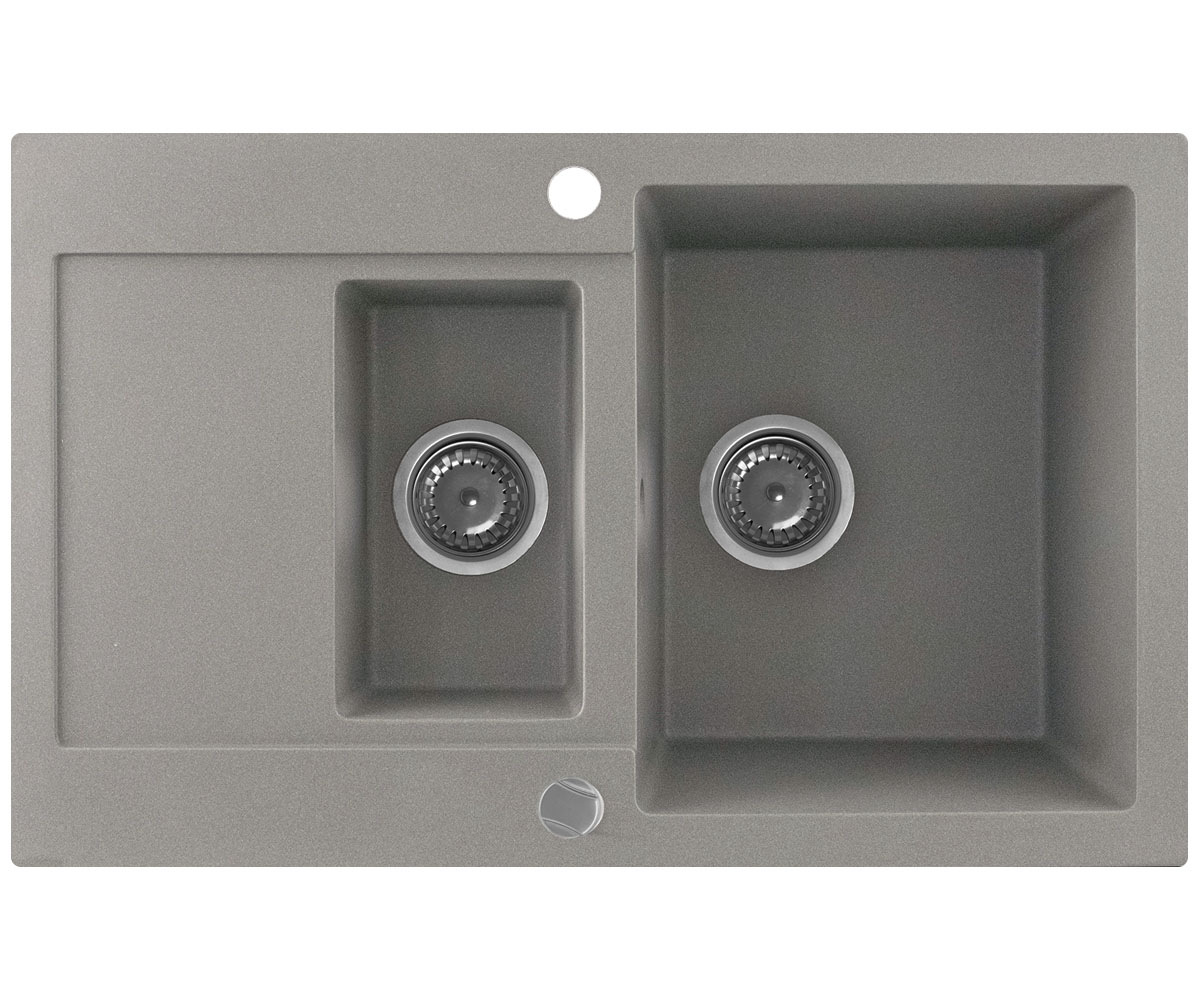Мойка на полторы чаши KERNAU  KGS H 6080 1,5B1D GREY METALLIC KGS H 6080 1,5B1D GREY METALLIC