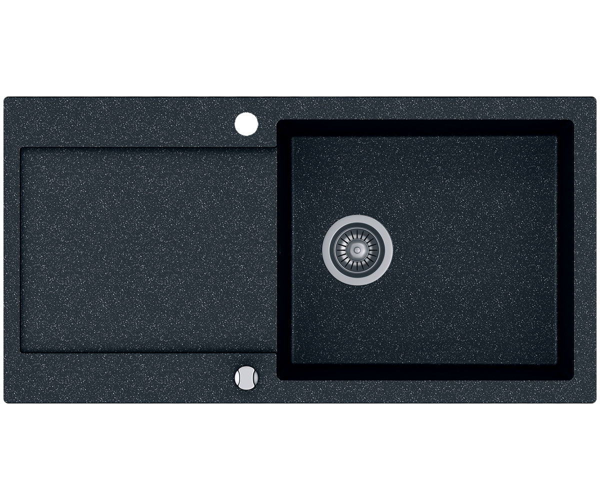 Мийка з крилом KERNAU  KGS H 6097 1B1D BLACK METALLIC KGS H 6097 1B1D BLACK METALLIC
