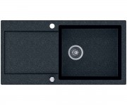 Мойка с крылом KERNAU  KGS H 6097 1B1D BLACK METALLIC