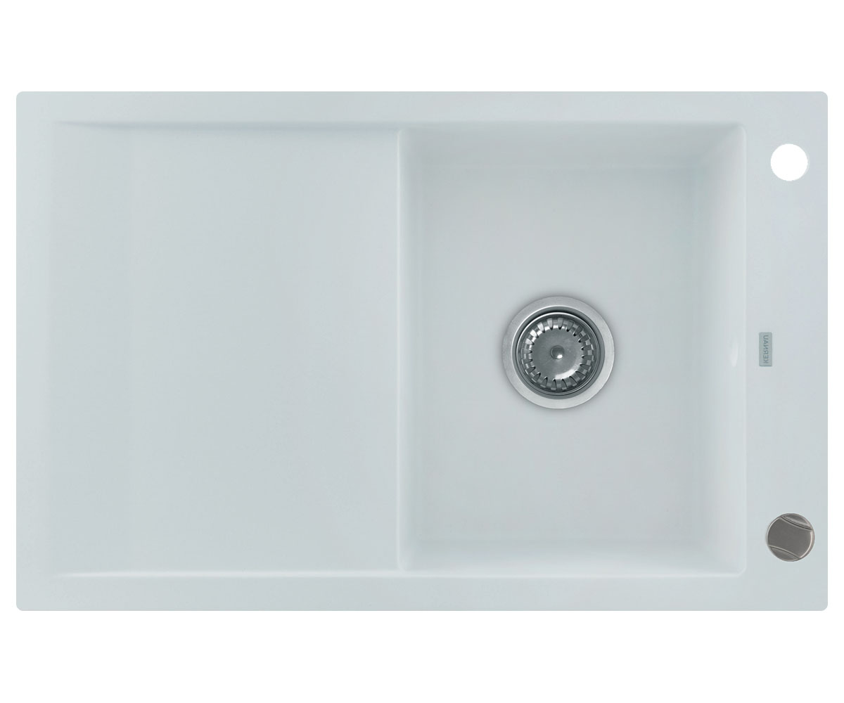 Мийка гранітна KERNAU  KGS M 45 1B1D PURE WHITE KGS M 45 1B1D PURE WHITE
