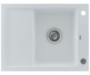 Мойка накладная KERNAU  KGS M 4565 1B1D PURE WHITE