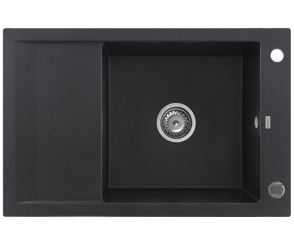 Мийка з крилом KERNAU  KGS M 6078 1B1D BLACK METALLIC KGS M 6078 1B1D BLACK METALLIC