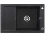 Мийка з крилом KERNAU  KGS M 6078 1B1D BLACK METALLIC