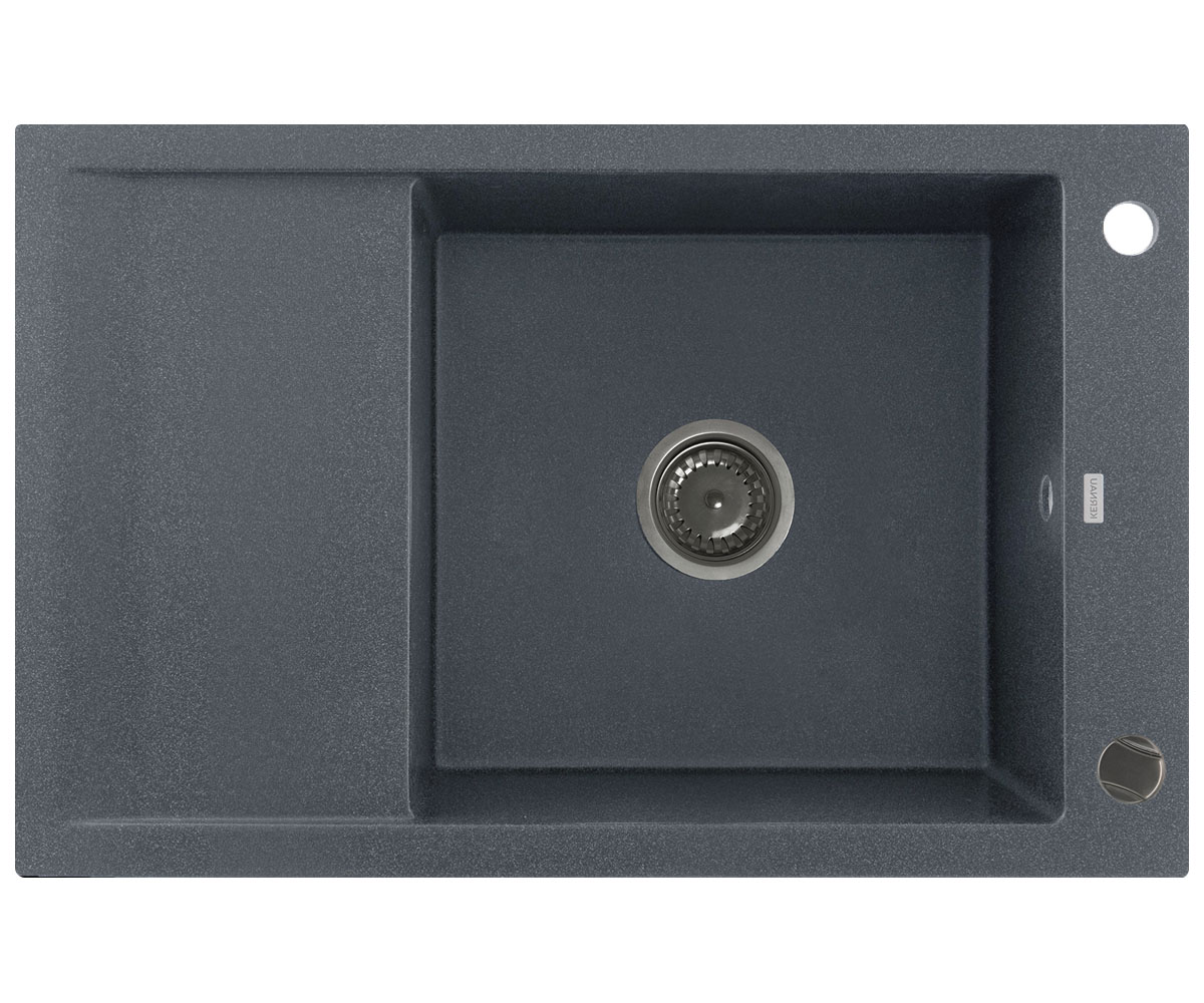 Мийка з крилом KERNAU  KGS M 6078 1B1D GRAPHITE KGS M 6078 1B1D GRAPHITE