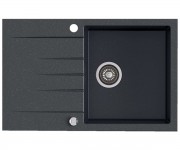 KERNAU KGS V 45A 1B1D ЧОРНИЙ МЕТАЛІК раковина з крилом KERNAU  KGS V 45A 1B1D BLACK METALLIC
