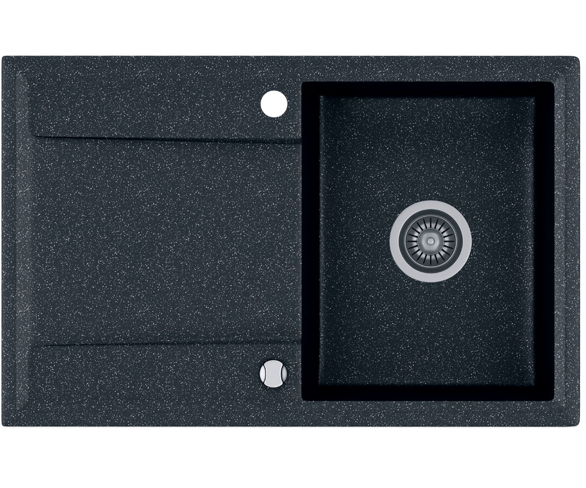 Прямокутна мийка KERNAU  KGS W 45 1B1D BLACK METALLIC KGS W 45 1B1D BLACK METALLIC