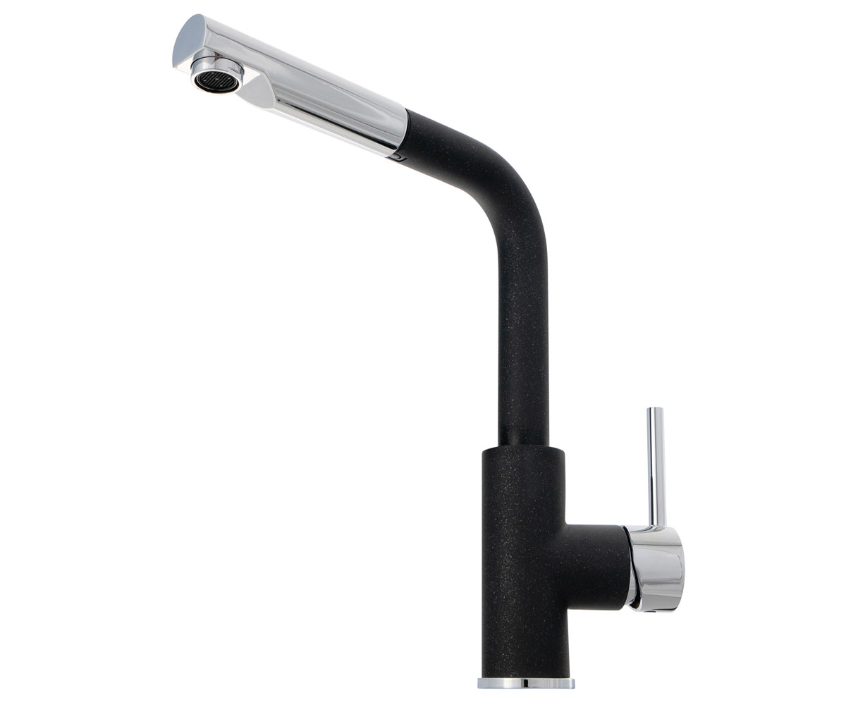 Смеситель с лейкой  KWT 06A PO BLACK METALLIC:Фото 3