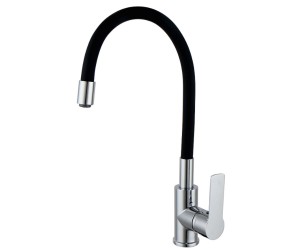 Смеситель с гибким изливом KERNAU  KWT 24 RUBBER BLACK