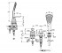 Смеситель на борт ванны  BALANCE 524480575:Чертеж 