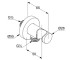 Фиксированное подключение шланга  A-QA 60547N000:Чертеж 