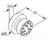 Боковой душ  BRAUSEN PROGRAMM 1S 610830500:Чертеж 