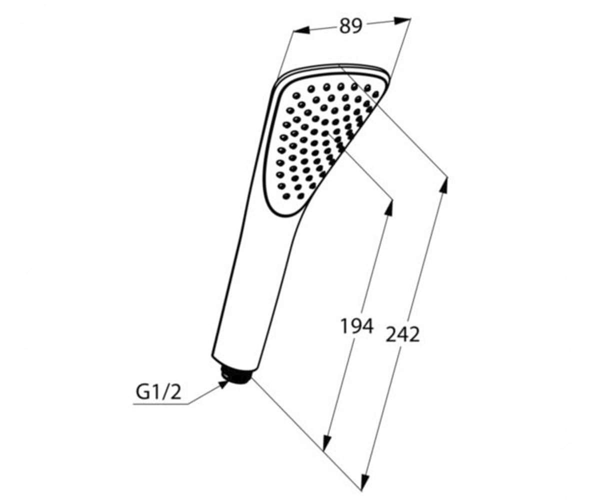Душевая лейка  FIZZ 676003900:Чертеж 