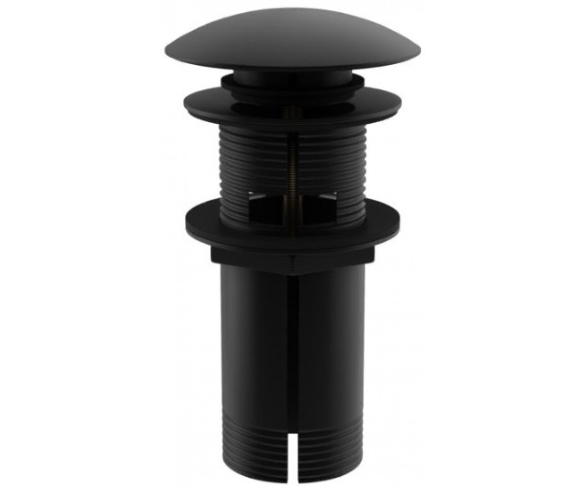 Донный клапан для раковины KOHLMAN CLICK-CLACK BLACK с переливом KOHLMAN  KOREK EB KOREK EB