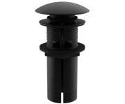 Донный клапан для раковины KOHLMAN CLICK-CLACK BLACK с переливом KOHLMAN  KOREK EB