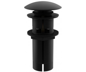 Донный клапан для раковины KOHLMAN CLICK-CLACK BLACK с переливом KOHLMAN  KOREK EB