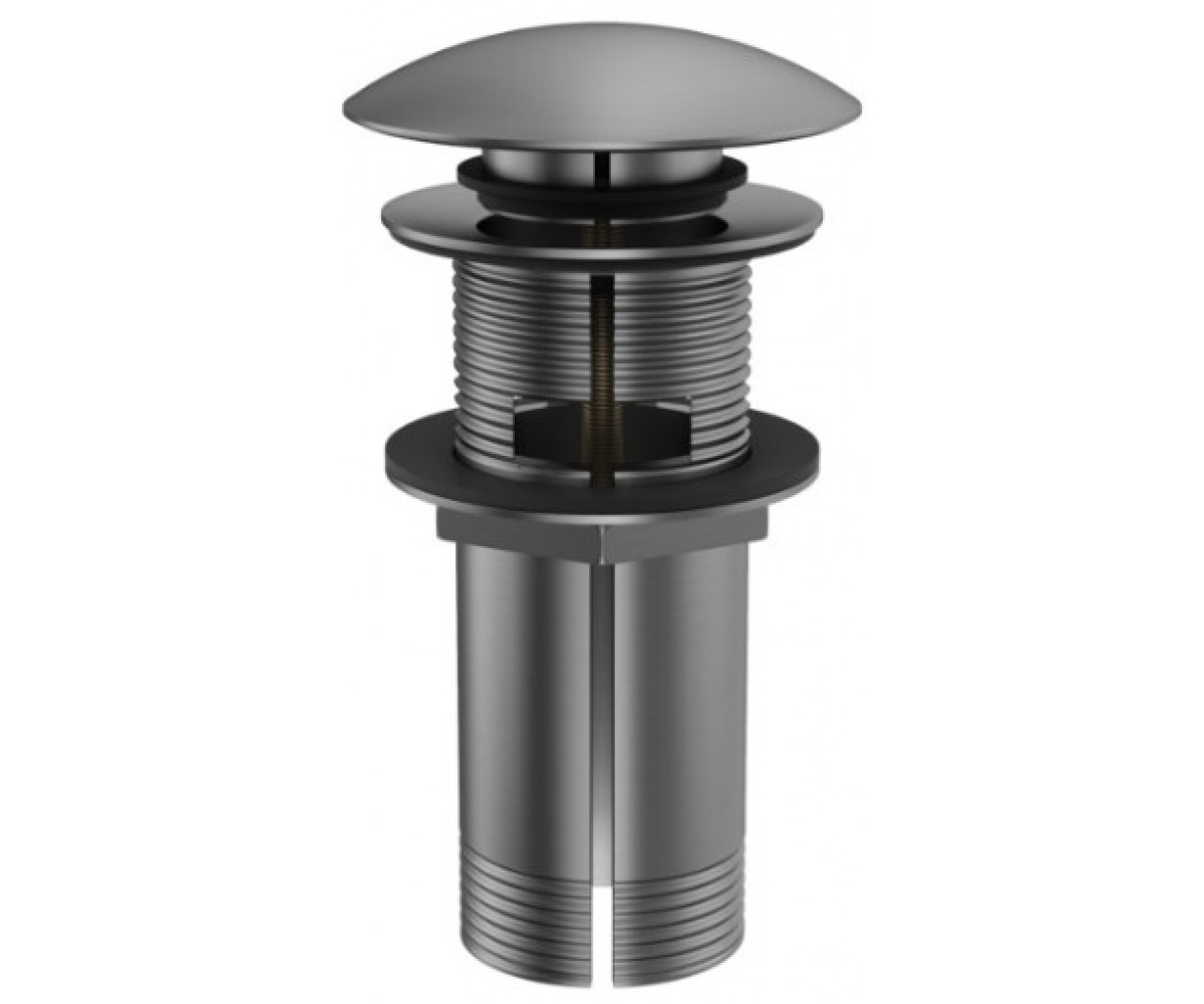 Донный клапан для раковины KOHLMAN CLICK-CLACK GRAPHITE с переливом KOHLMAN  KOREK EG KOREK EG