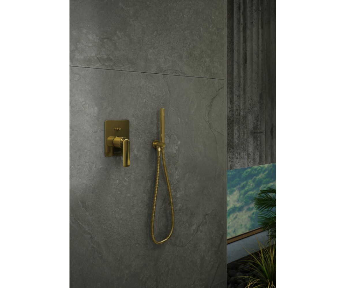 Душевая система KOHLMAN EXPERIENCE 30 GOLD + BOX скрытого монтажа  QW210EGDR30:Фото 3
